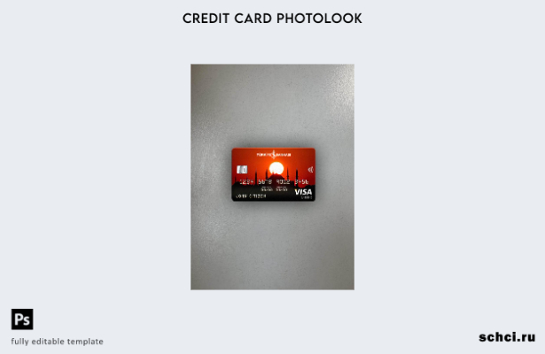 цифровая загрузка Турция Bankasi Bank Visa Classic Card Photoview Front Template